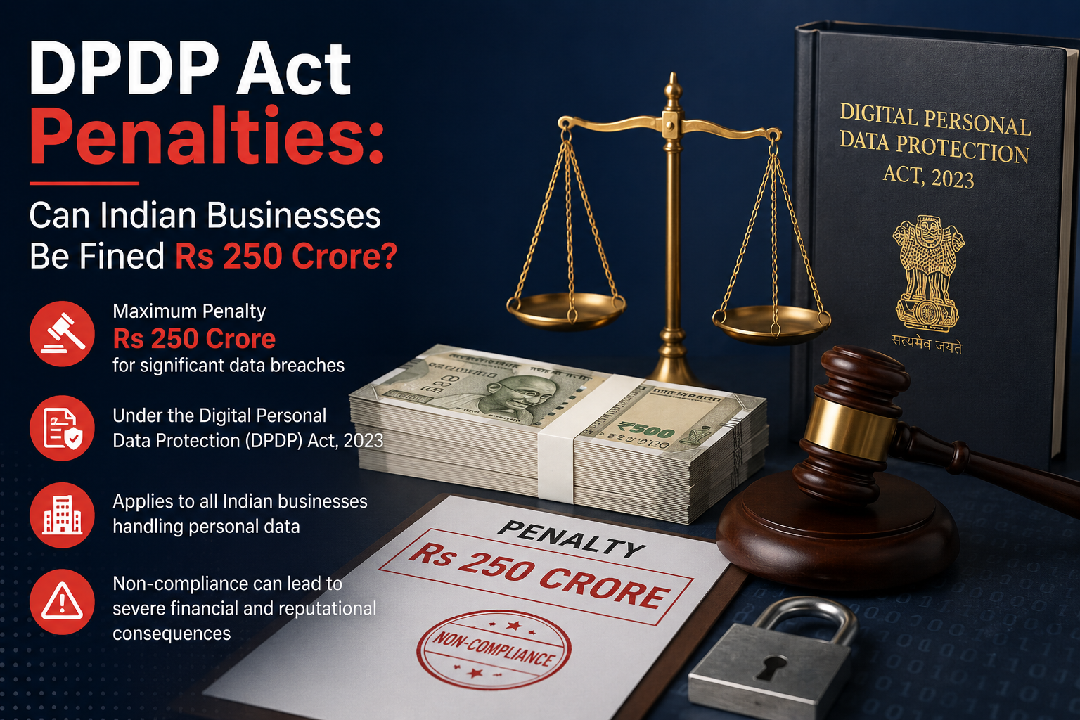 DPDP Act Penalties Explained: Can Indian Businesses Be Fined Rs 250 Crore? (2026 Guide)