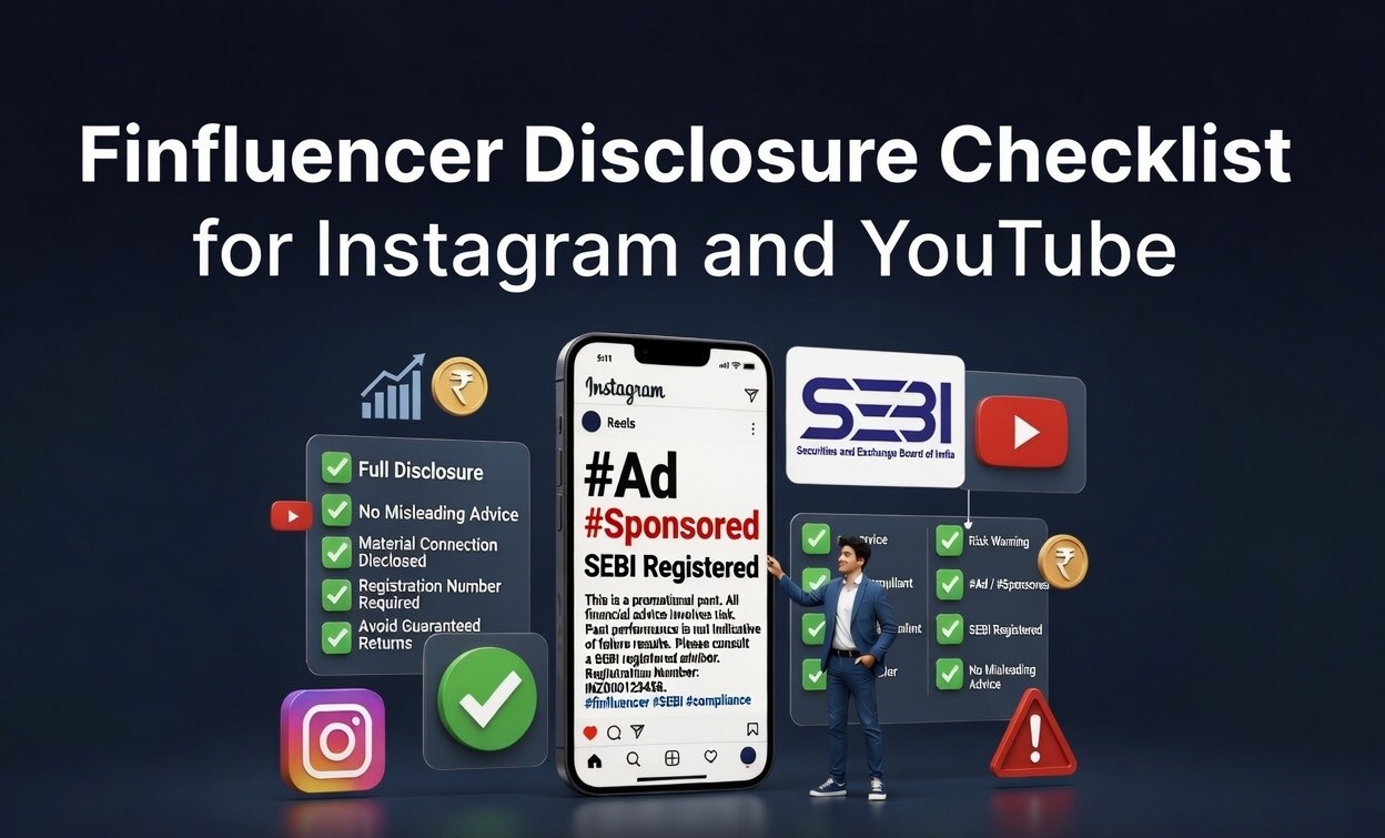 Finfluencer Disclosure Checklist for Instagram and YouTube: SEBI Rules for 2026